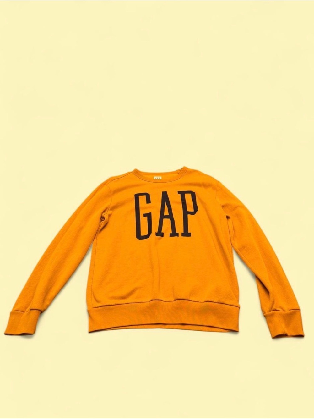 GAP Kids Orange Sweatshirt with Black Logo